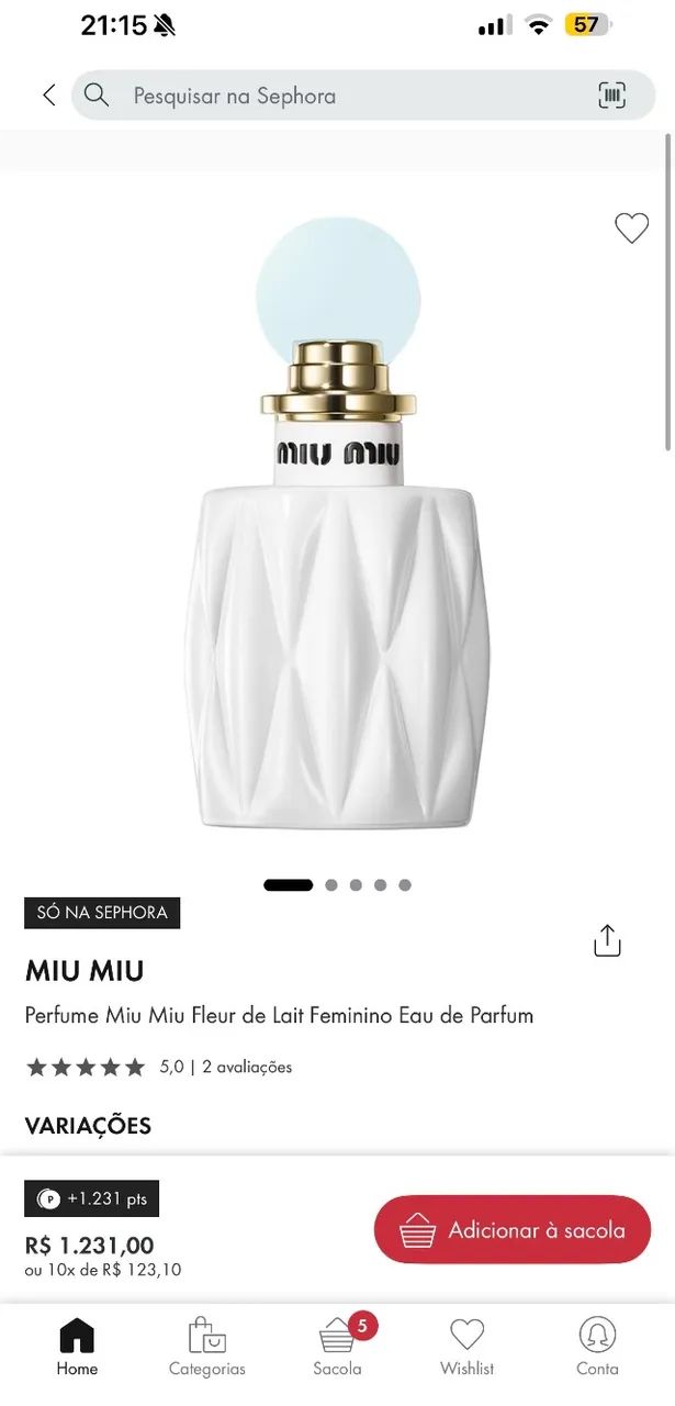 Perfume Miumiu Original LACRADO - Foto 4