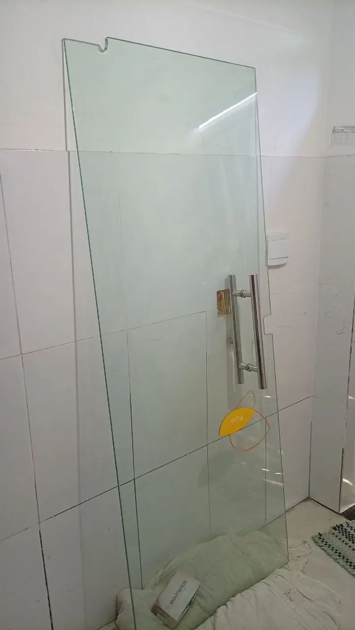 Glass Door with Complete New Lock