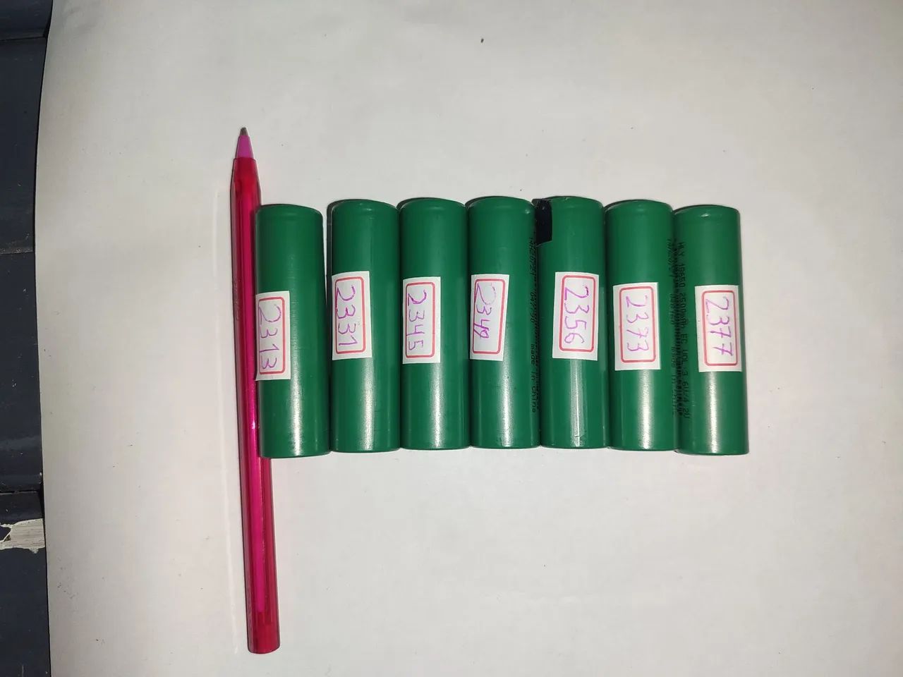 Lote 7 células de lítio (2300+mah)