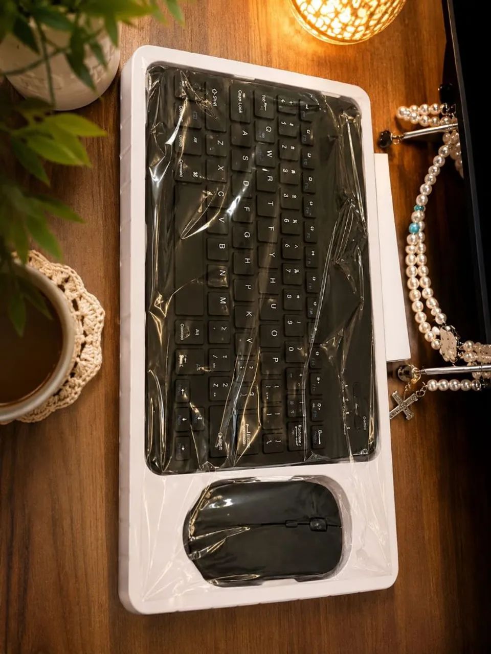 Kit Mouse e Teclado bluetooth (Preto)