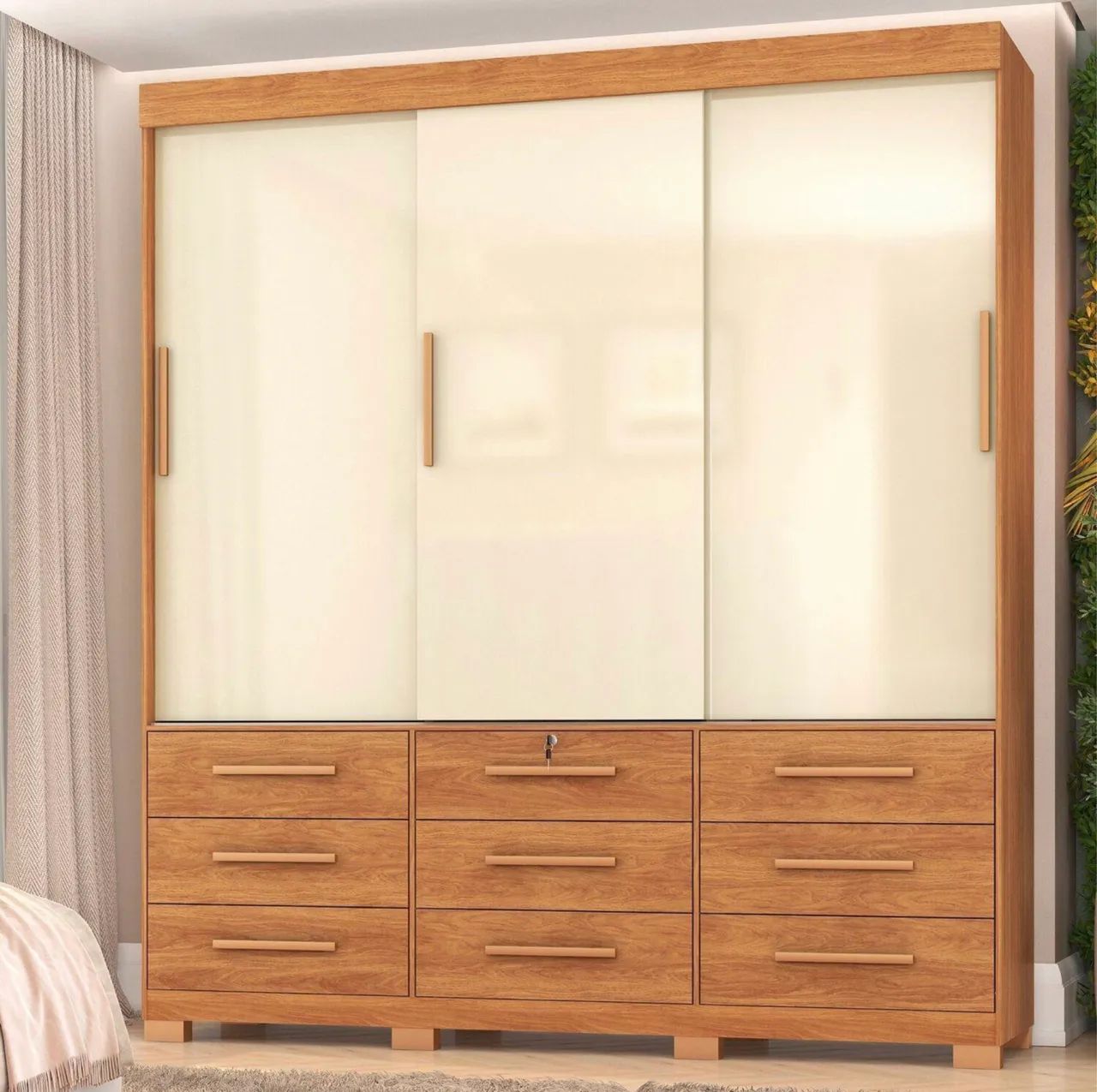 Guarda-Roupa Supremo Flex 2,00 m com 3 Portas de Correr - Foto 3