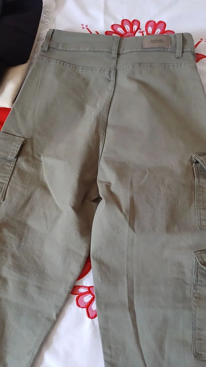 Calça verde militar sawary nova - Foto 4