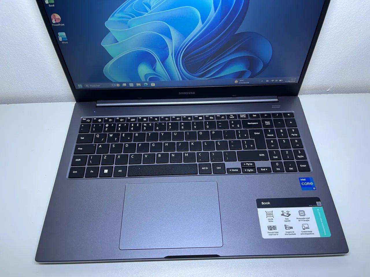 SAMSUNG i5 11ª Geração + Intel Iris | 8GB RAM | SSD 256GB | 90