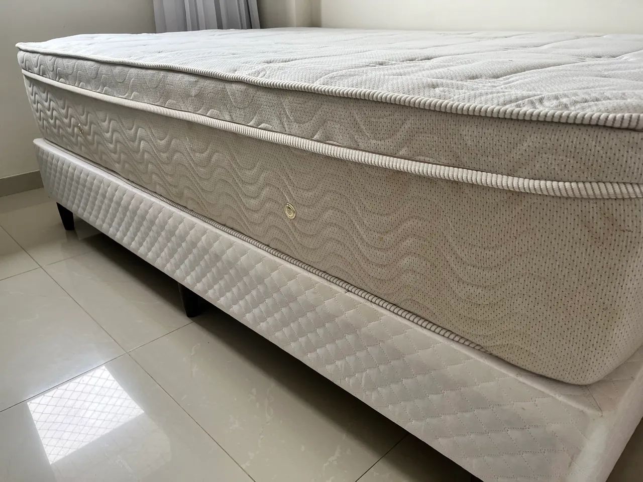 Cama box completa casal liberty bambu Ortobom 