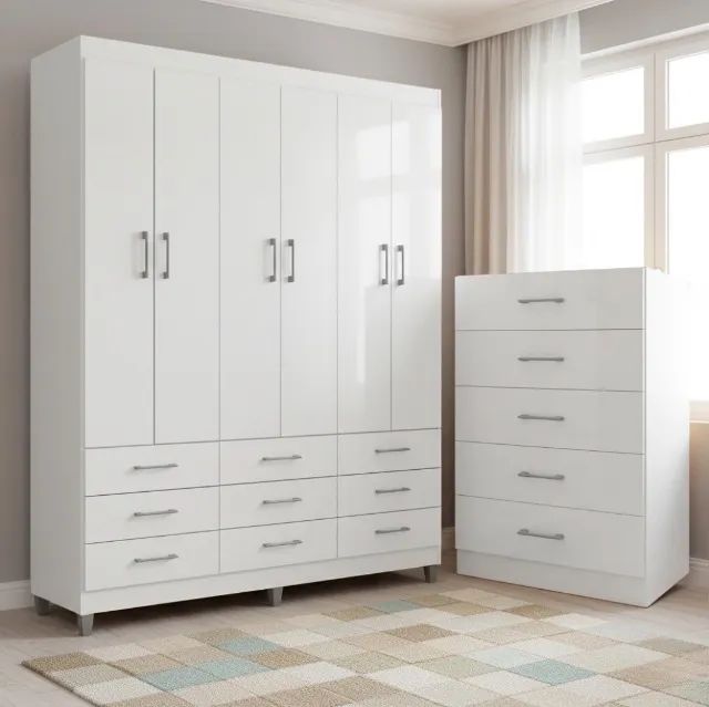 Conjunto Dormitório Lumen Branco