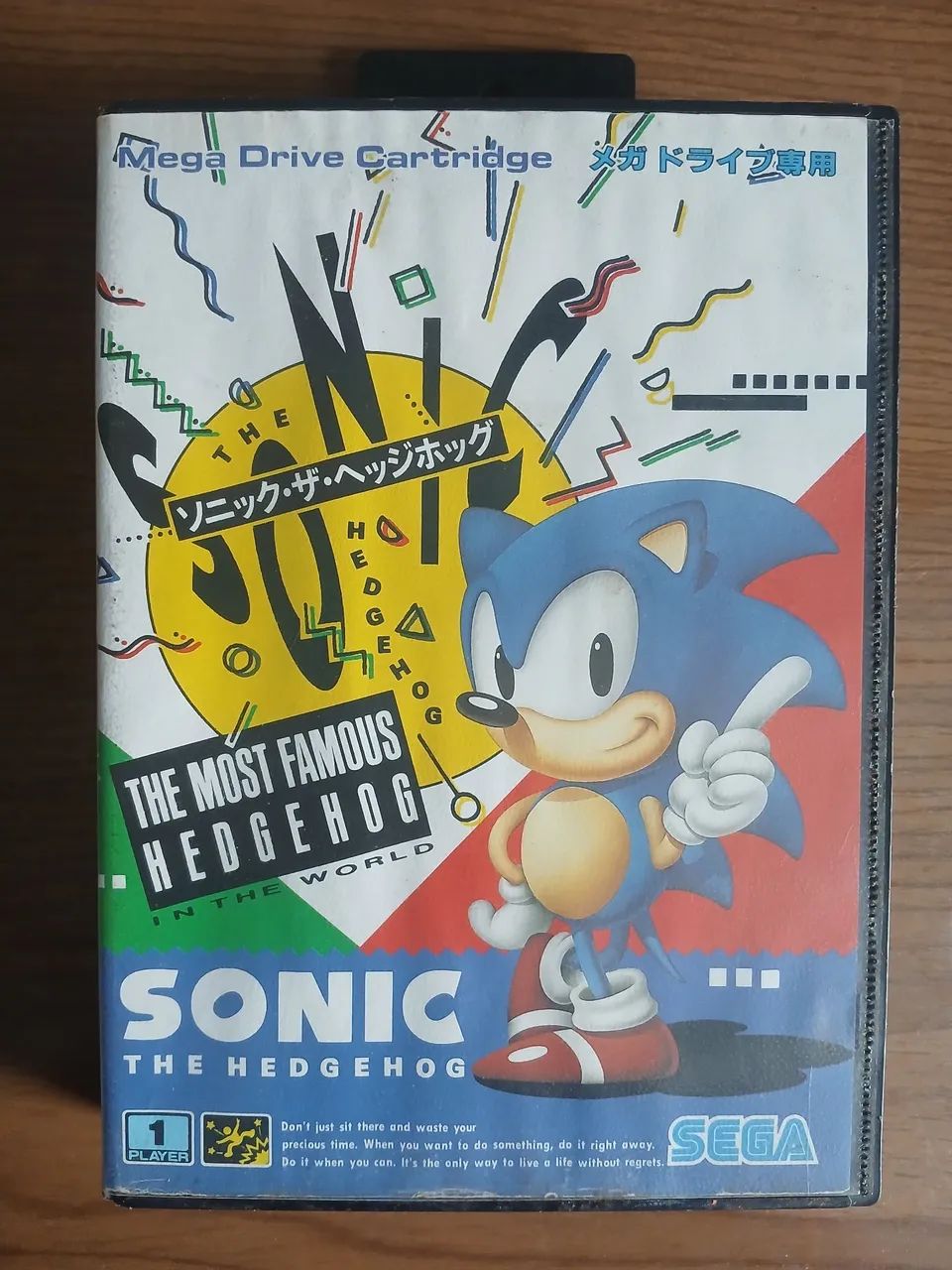 Sonic the Hedgehog ステレオカセットプレーヤー 未開封 SONIC THE HEDGEHOG VERSÃO JAPONESA MEGA DRIVE - Jogos de Vídeo