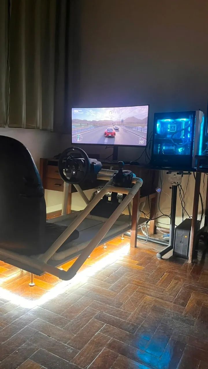 troco em xbox series-S Cockpit completo com volante pedal e câmbio - Foto 2