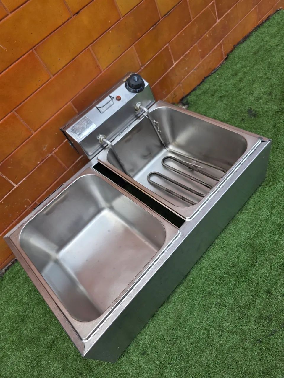 Fritadeira industrial inox 220vts  - Foto 3