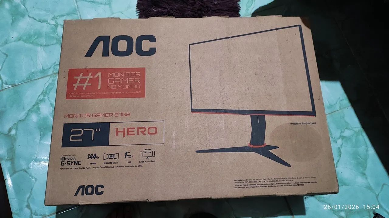 Monitor AOC  27 polegadas 144 hz 1 ms - Foto 4