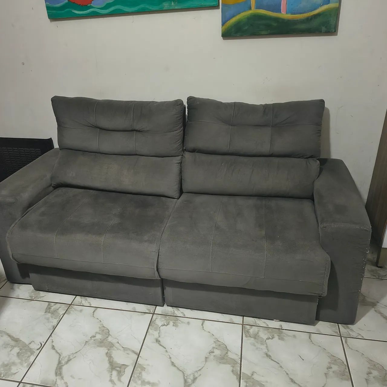 Sofá Retrátil de 3 Lugares