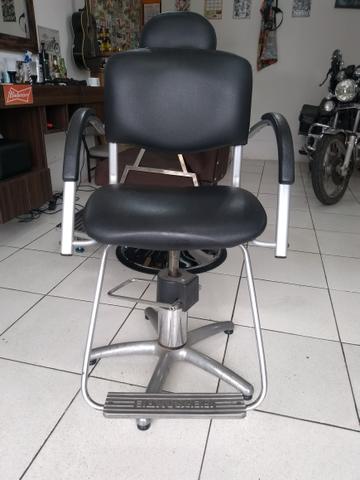 Cadeira Ferrante hidráulica para cabeleireiros/Barbeiros - Foto 6