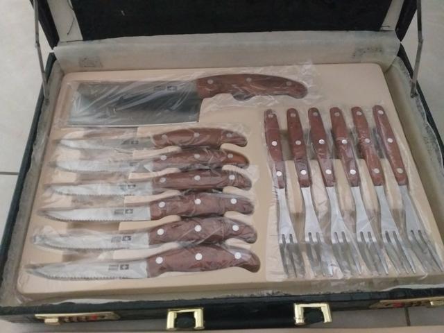 Kit churrasco faqueiro 25 peças - Foto 4