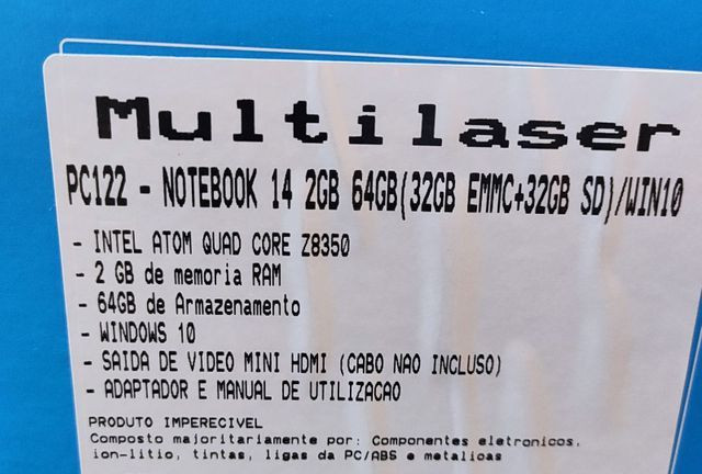 Notebook novo Lacrado na caixa - Foto 4