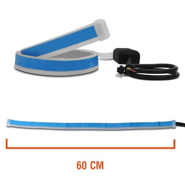 Fita LED Drl Dual Color Universal 45cm  Farol C/ Função Seta Sequencial - Shocklight - Foto 3
