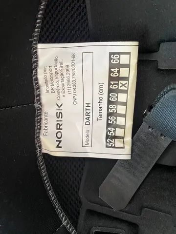 Capacete Norisk Darth - Preto (4 em 1) Novo - Perfeitas Condições!! - Foto 6
