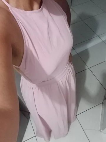 Vestido longo rosa claro - Foto 2