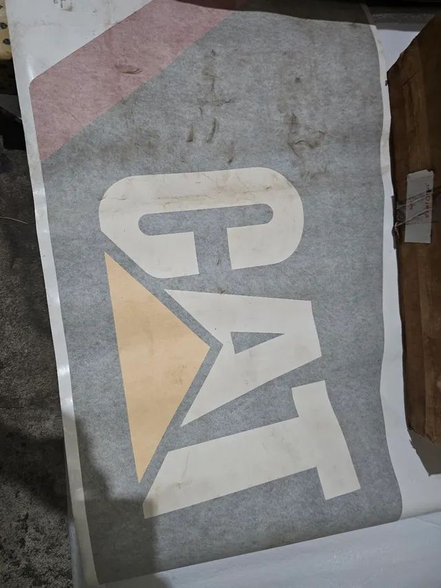 Trator caterpillar adesivo decalque cat novo original 3228033 - Foto 4