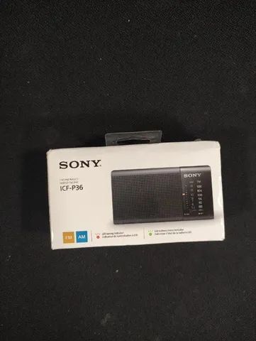 Rádio Sony ICF-P36 analógico portátil cor preto - Novo - Com Garantia