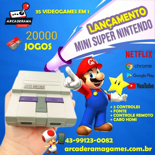 mini super nintendo - ARCADERAMA GAMES