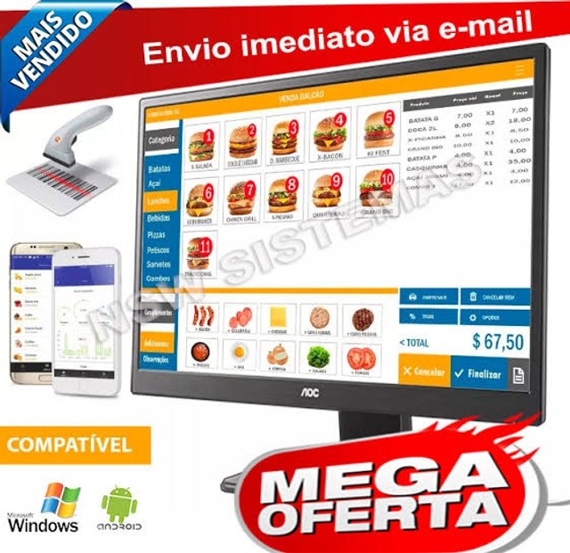 oferta imperdivel sistema pizzaria lanchonete delivery sem mensalidade