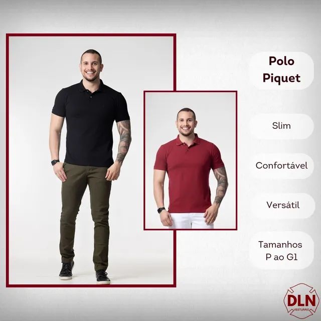Polo Piquet Slim Masculina  - Foto 2