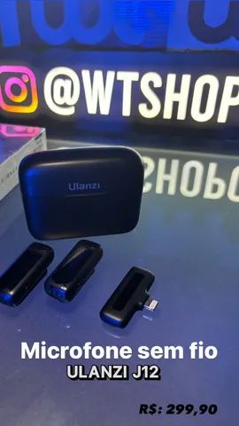 Microfone Lapela ULANZI J12 profissional Entrega imediata 