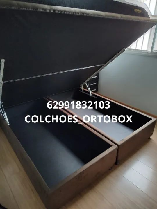 Cama Box Baú Queen size com pistões hidraulicos  - Foto 2