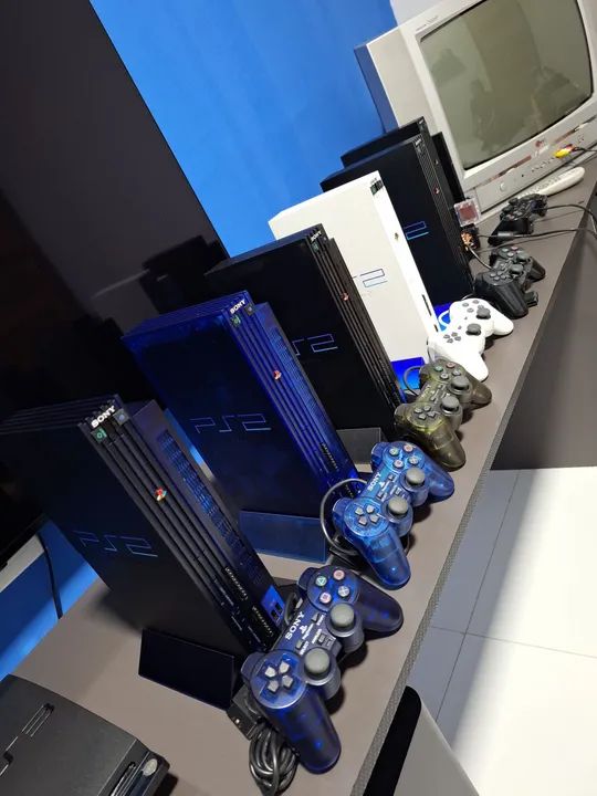 Lote com 5 Consoles Playstation 2 (PS2) - Raridade! - Foto 3