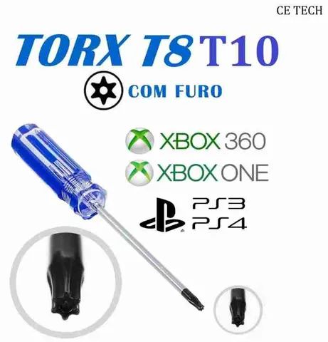 Chave Torx 8, 10 para abrir console controle Novo