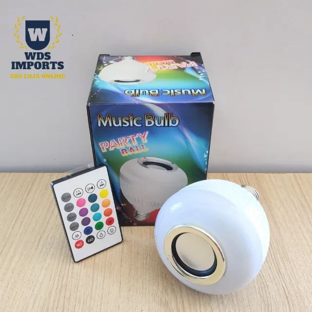 Lâmpada Musical Bluetooth com Led e Controle - Foto 3