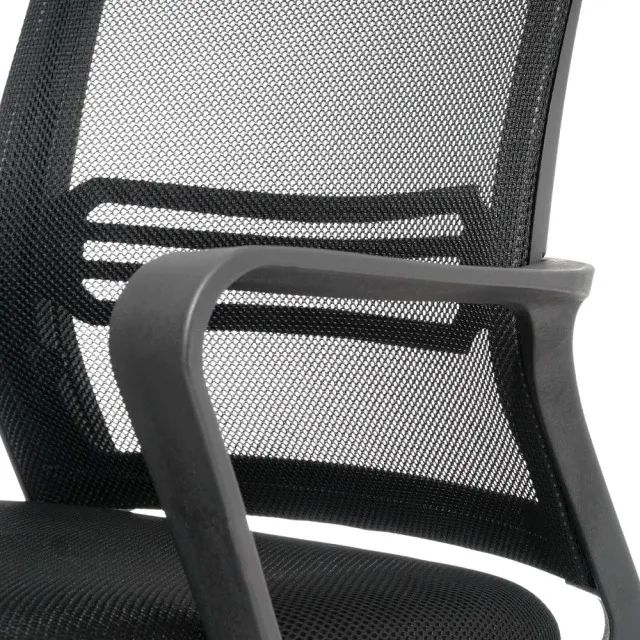 Cadeira Escritório Diretor Tela JOY Preta Conforto Ergonômico Giratória Modelo 34007 - Foto 6