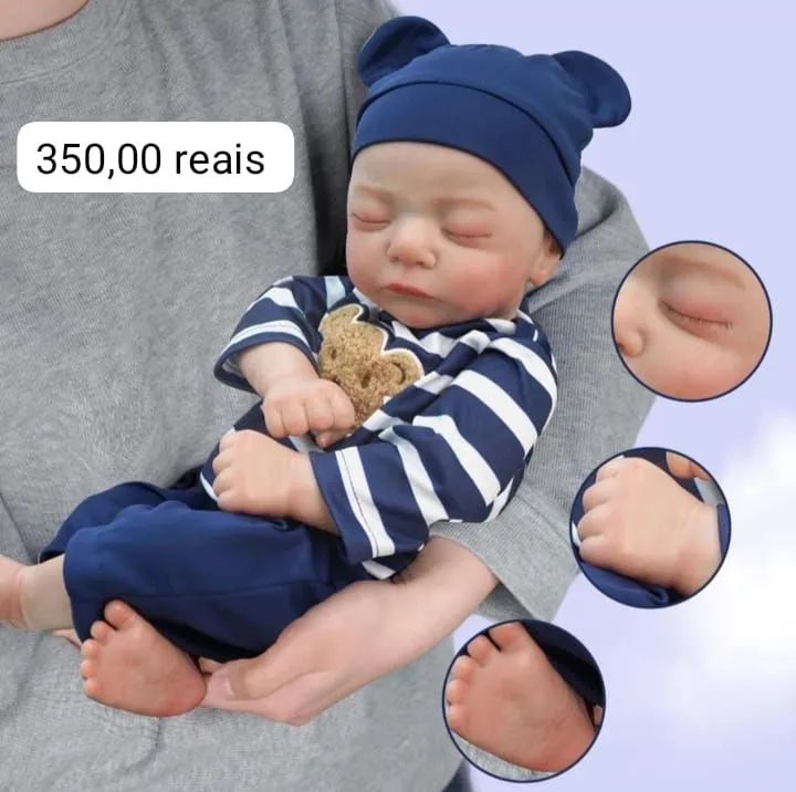 Bebê reborn menino em silicone realista  - Foto 2