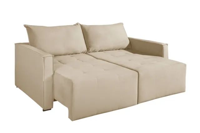 sala quarto Sofá Cama Bruna, Tecido Veludo