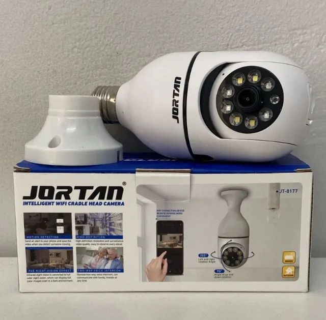 Câmera lâmpada giratória 