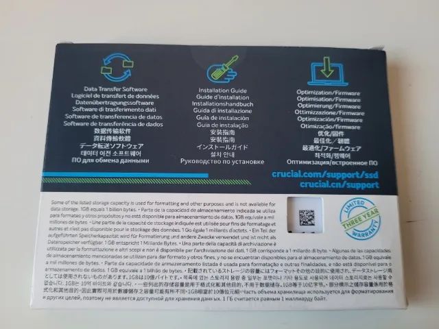 SSD 500GB Crucial lacrado - Foto 3
