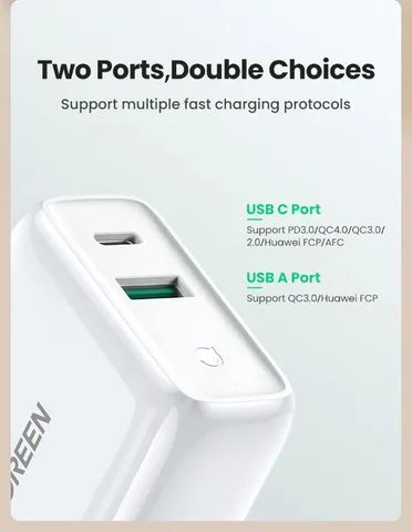 Carregador 36W Ugreen PD - Foto 4