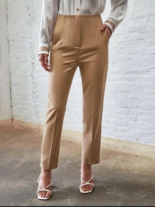 Calça Beje SHEIN Inspiração Zara