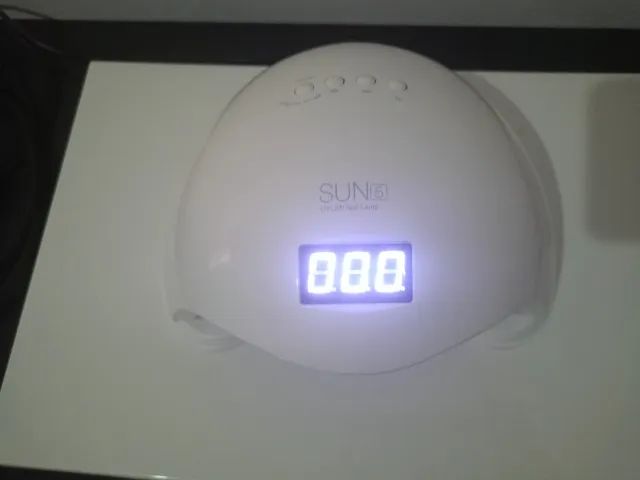 Cabine Sun 5 Led Bivolt para Unhas Gel 48w (leia descrição)  - Foto 4