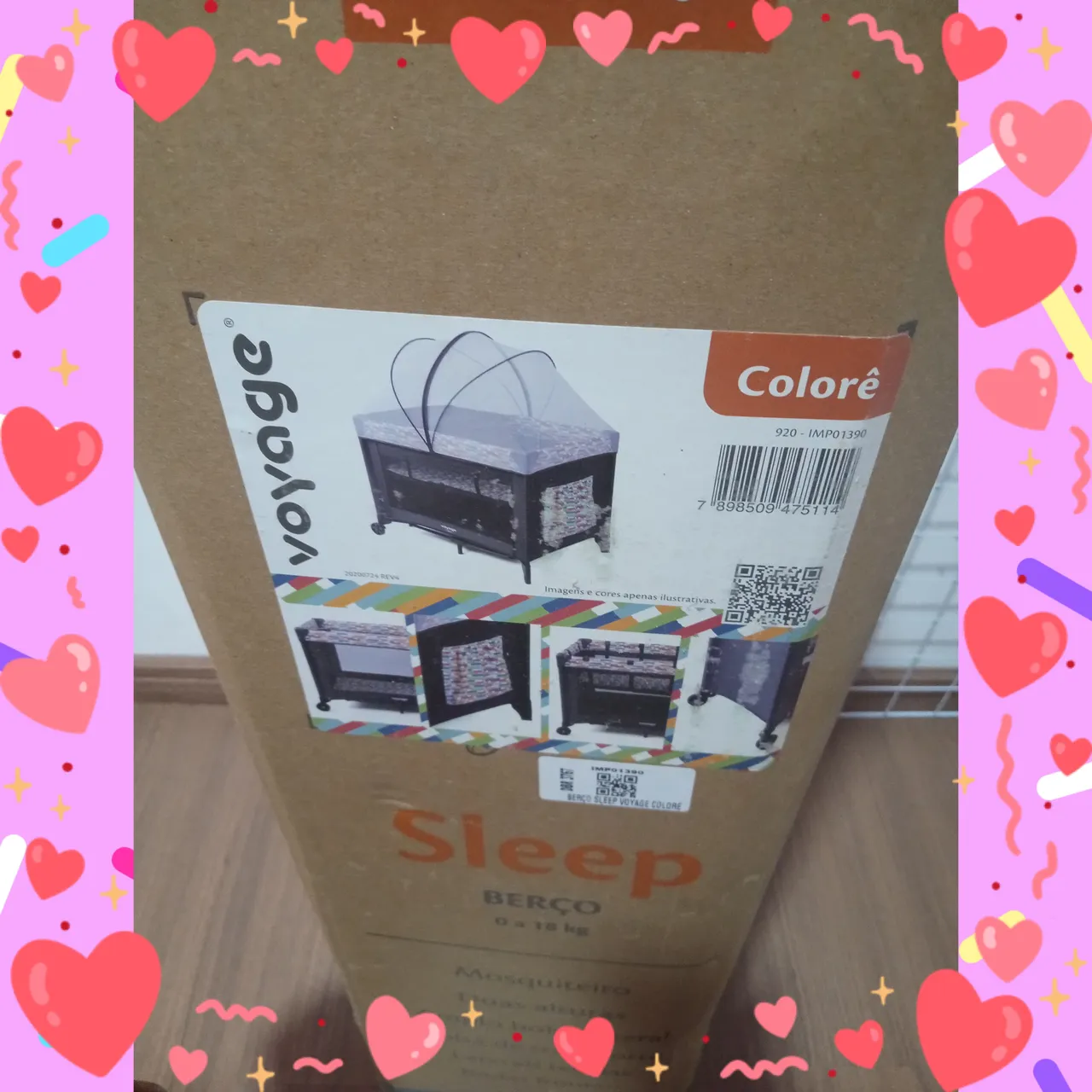 Berço portátil Sleep com colchão 
