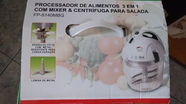 ? Processador de Alimentos Com Mixer e Centrífuga Para Salada [novo] - Foto 4