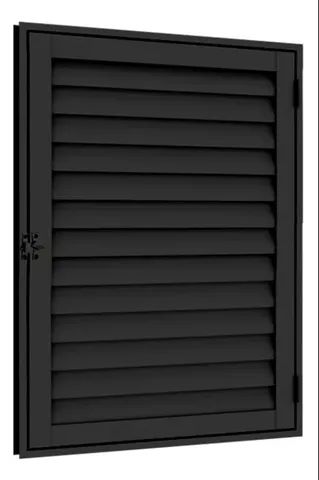 Porta alçapão Laminado 60x80 Galvanizado Preto - Foto 2