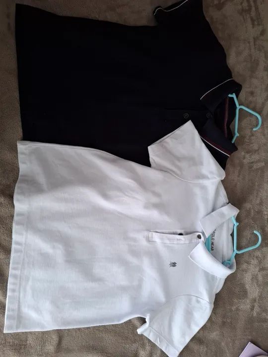 3 Camisas Polo. Uma Palomino - Azul Marinho e duas Polo Wear (azul e branca) - Foto 2