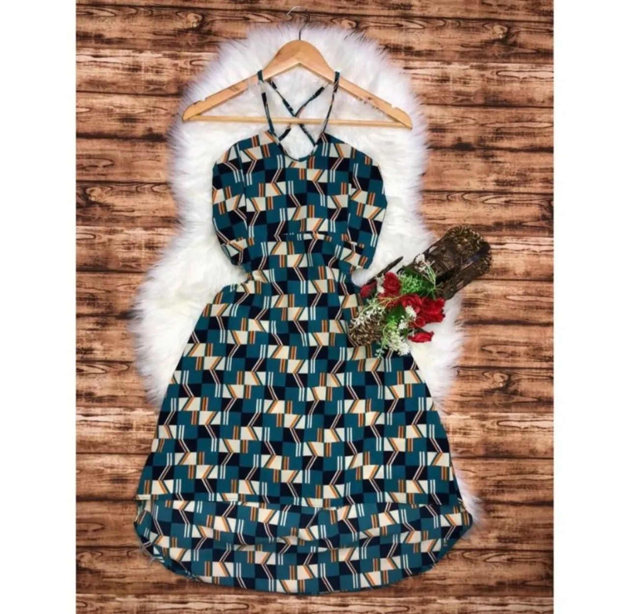Vestido estampado Nunca Usado