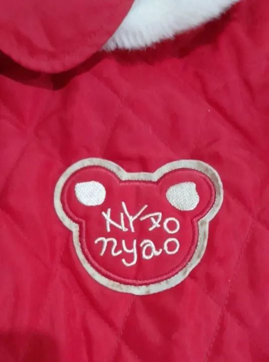 Casaco matelasse Meninas de Inverno - Tamanho 12 - Cor Vermelho - Foto 3