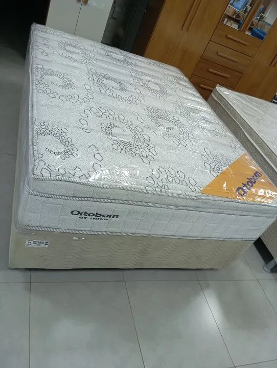 Cama box Ortobom New freedom casal molas ensacadas 