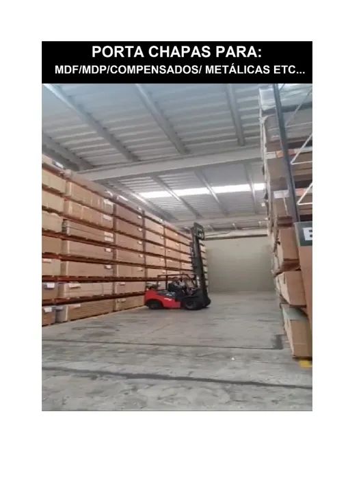 Porta Paletes Para Painéis de MDF-MDP-COMPENSADOS-CHAPAS METÁLICAS ETC... - Foto 2