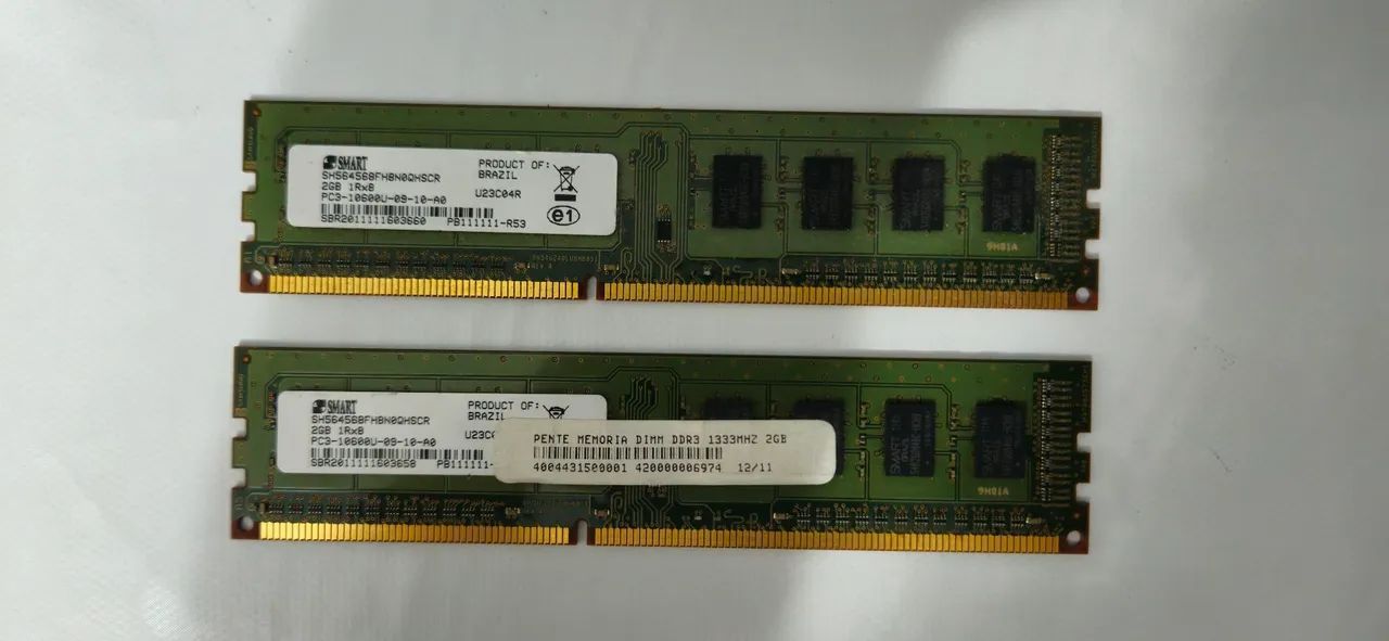 Memória SMART RAM DDR3 2GB 1Rx8 1333Mhz