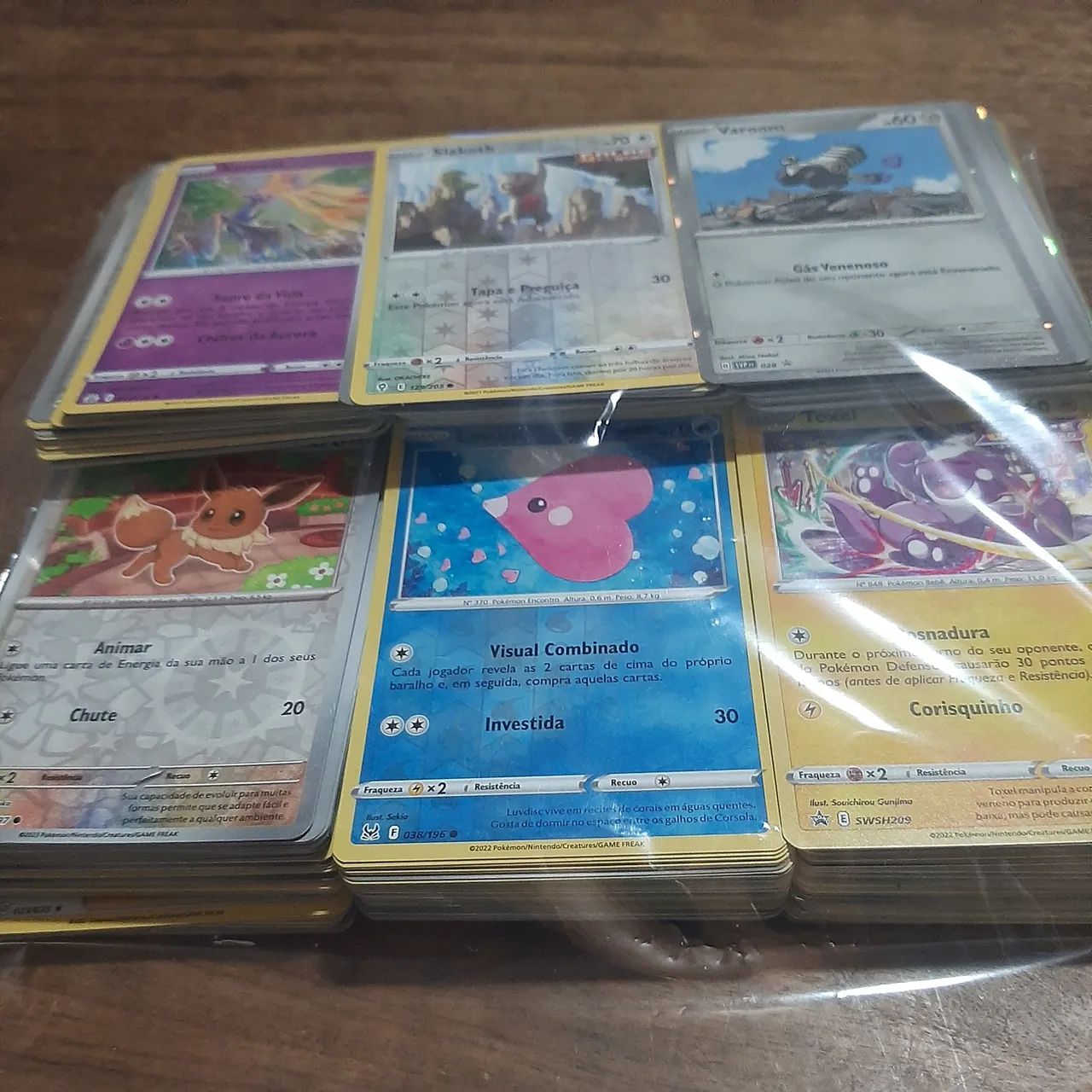 Lote 500 Cartas Pokemon Brilhantes - Foto 5