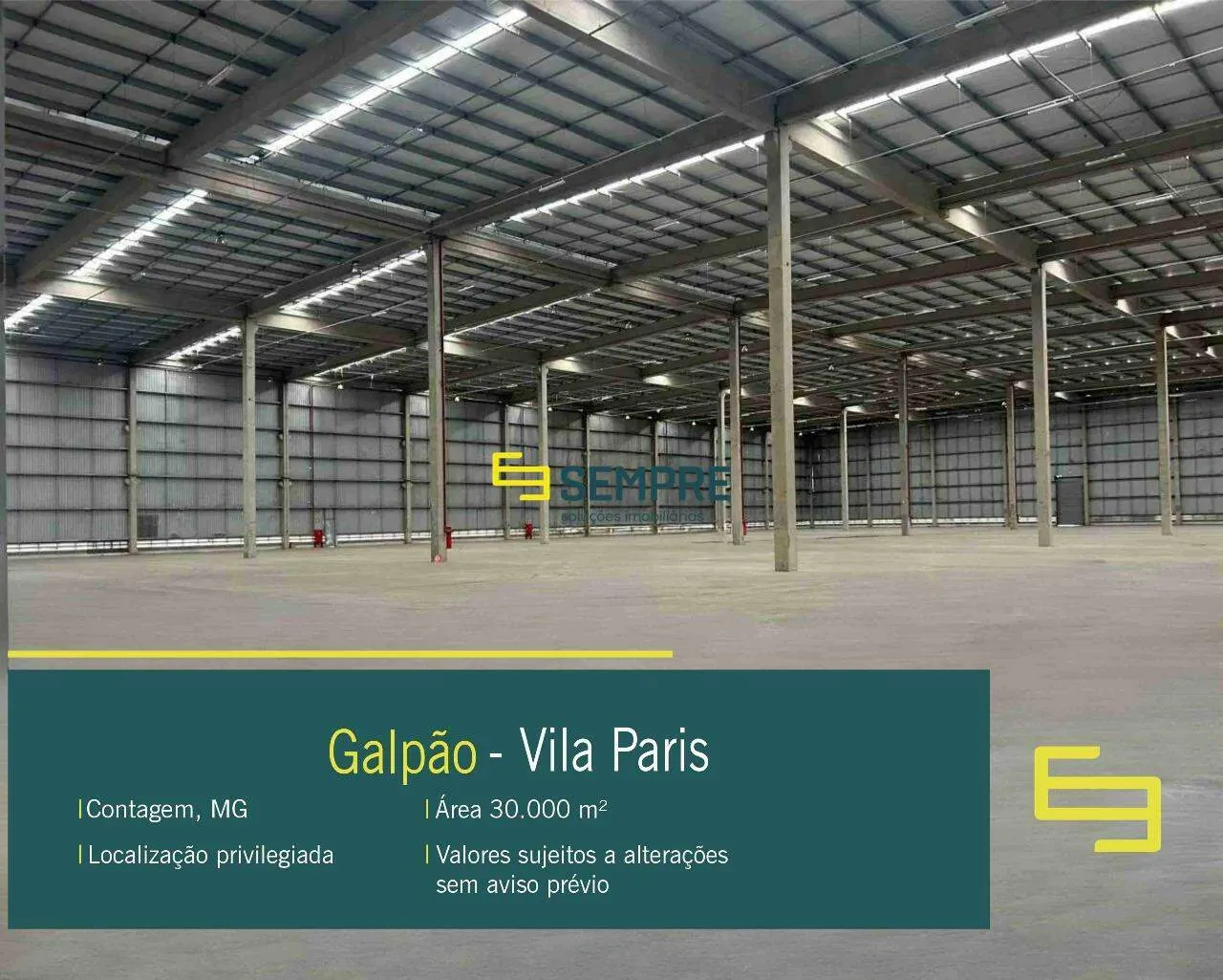 Galpao para locaçao de 20.000 m² em Contagem