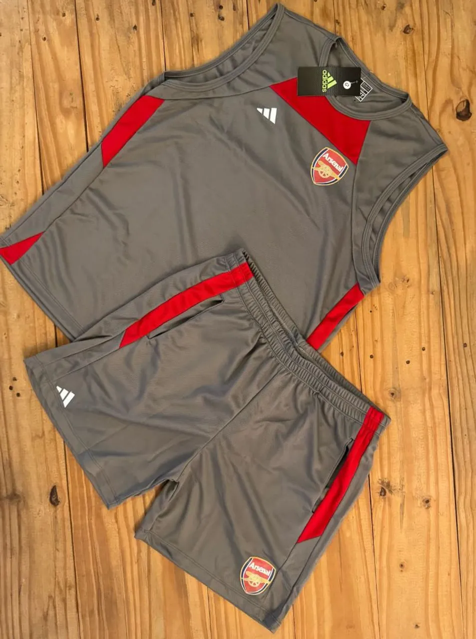 Conjunto de Futebol Arsenal - Adidas - Cinza
